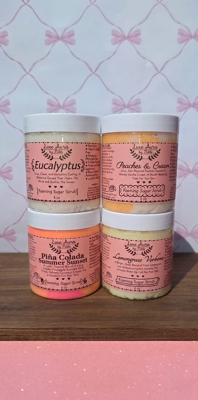 Foaming Sugar Scrubs
