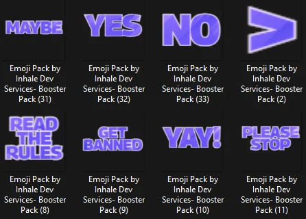 Purple Word Expression Emojis product image (1)