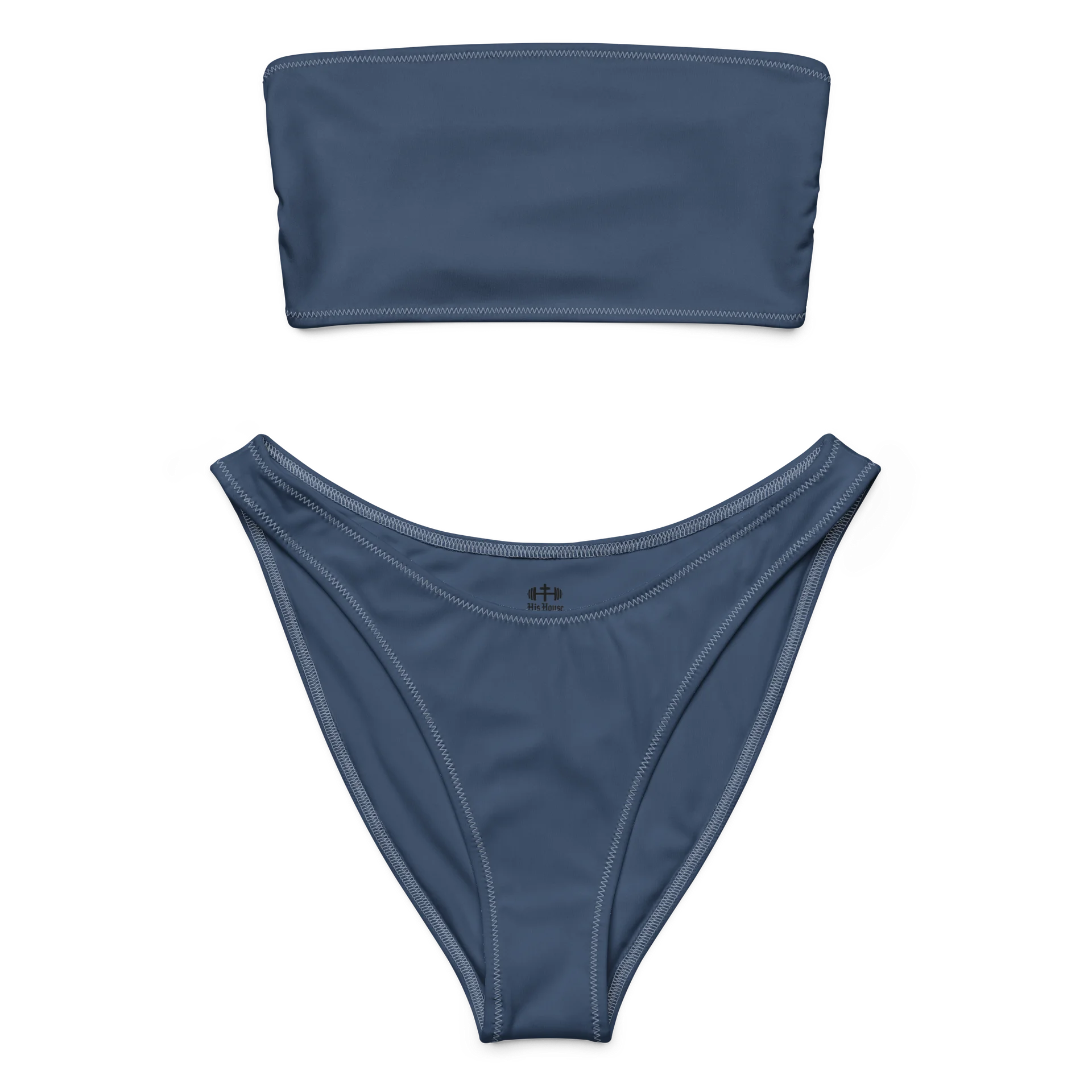 His House Womens Bandeau Bikini Set - Merlot product image (3)