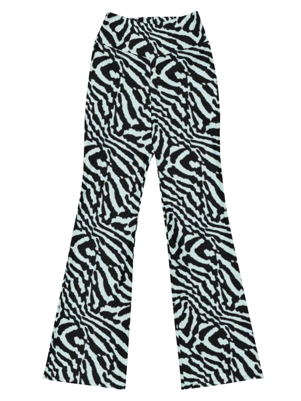 Blue Zebra Flare Leggings product image (1)