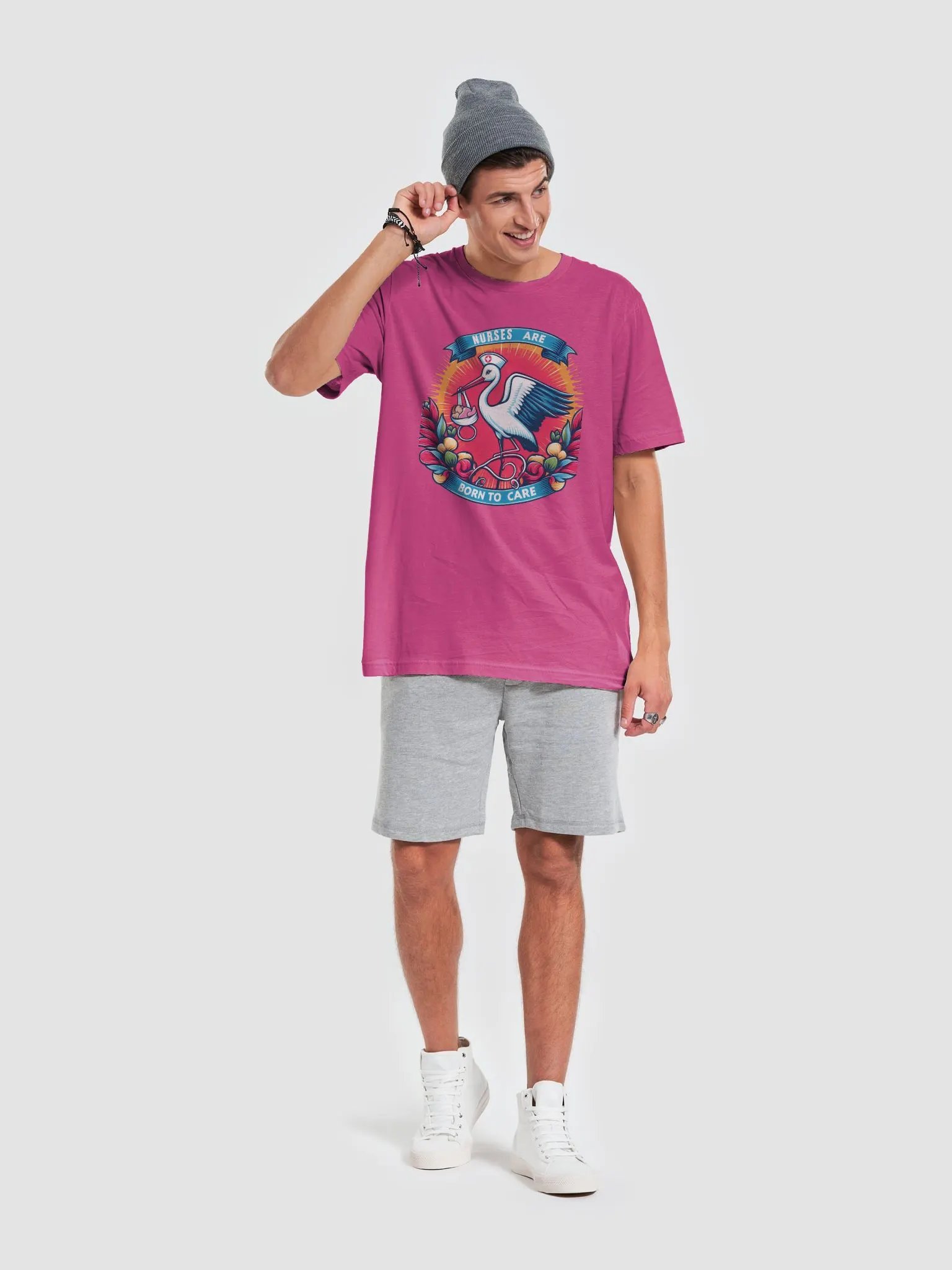 Nurse Stork Delivery T-Shirt product image (57)