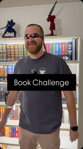 I’m back! Book Challenge: Guessing the book blindfolded 
idea from: @nathansbooktok 

#bookchallenge #games #reading #bookhum...