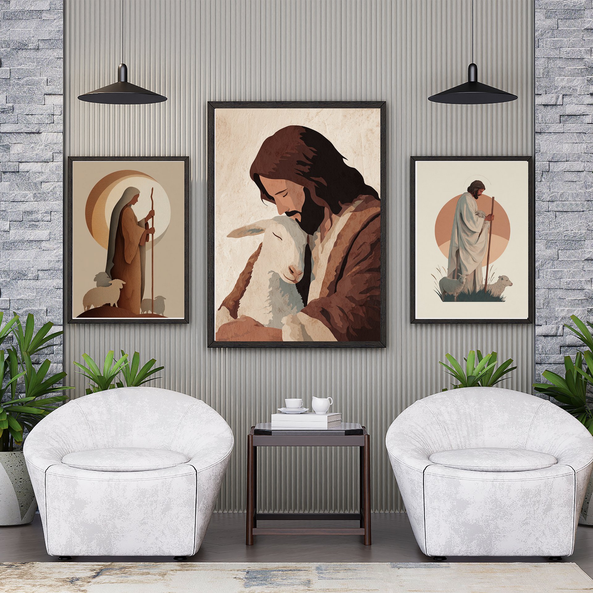 Good Shepherd 3-Piece Christian Wall Art product image (4)