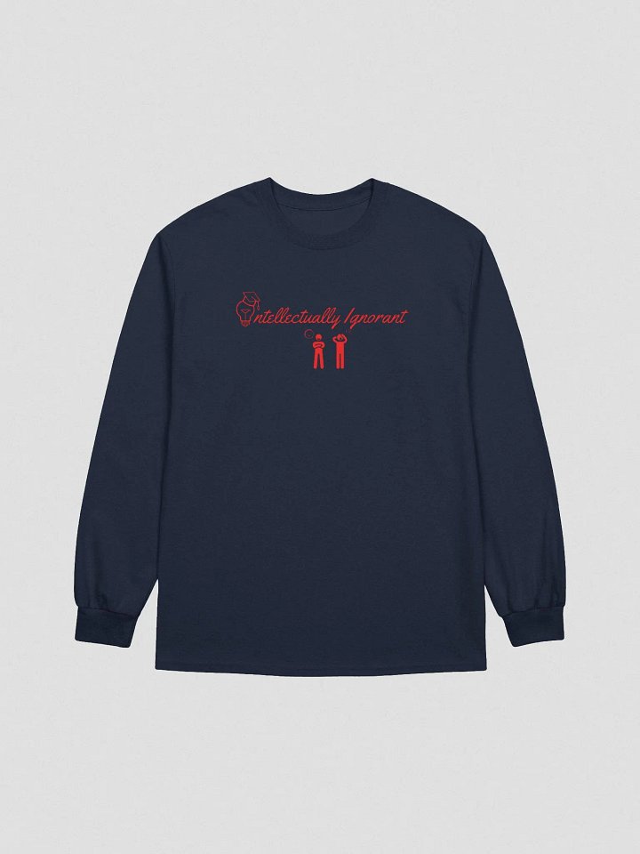 Intellectually Ignorant Long sleeve T-shirt (RED LOGO) product image (1)
