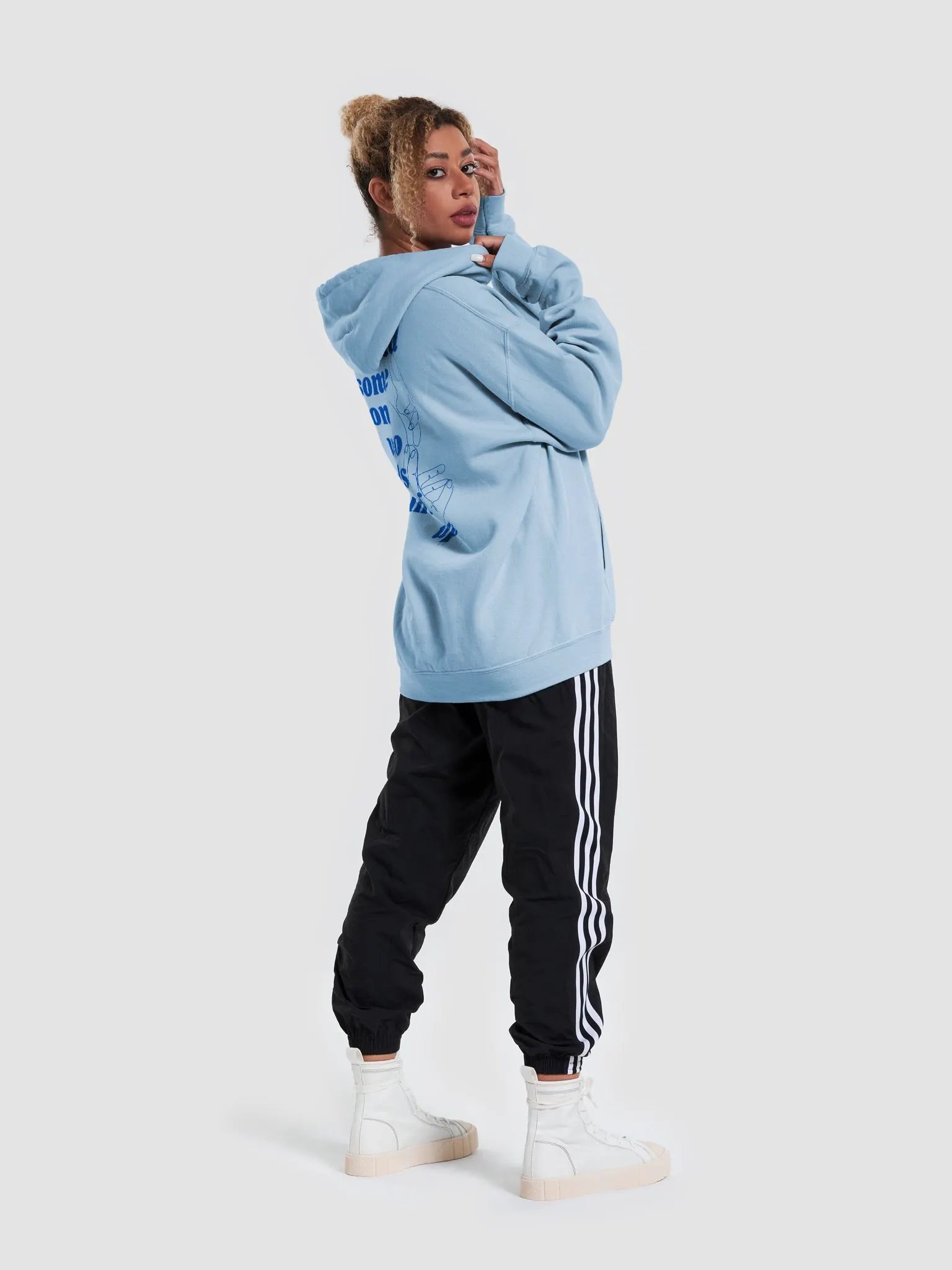 Find Some One Who Needs Lifting Up Blue Hoodie product image (6)