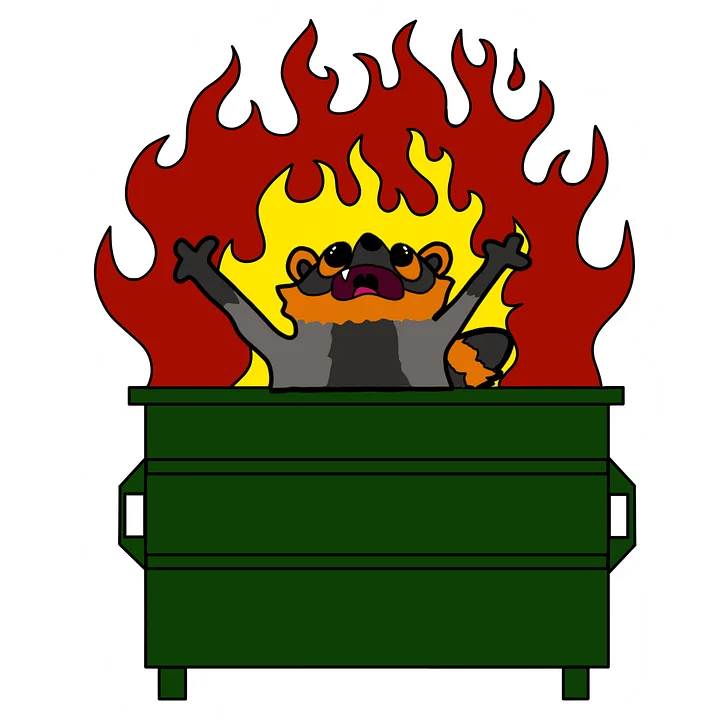 "Dumpster Fire" Sticker product image (1)