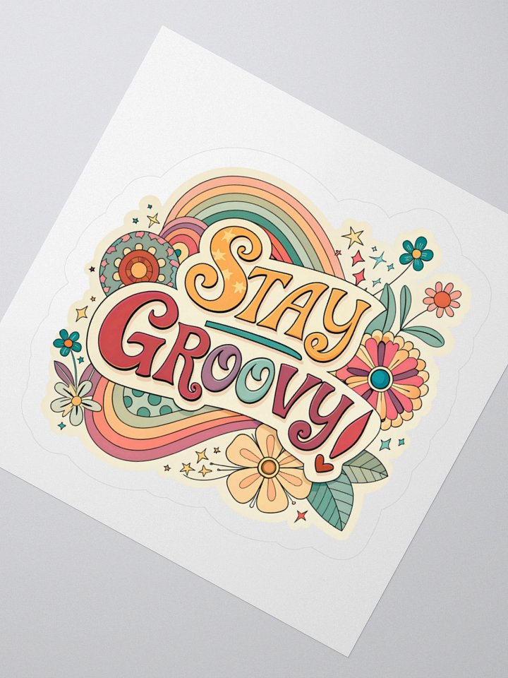 Stay Groovy Kiss Cut Sticker product image (4)