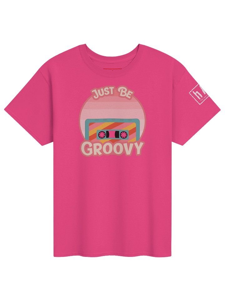Just Be Groovy – Retro Cassette Graphic Tee product image (1)