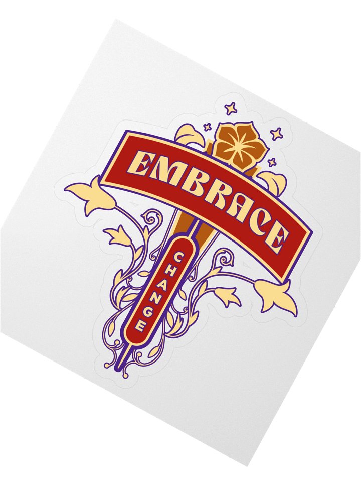 Embrace Change Kiss Cut Stickers product image (2)