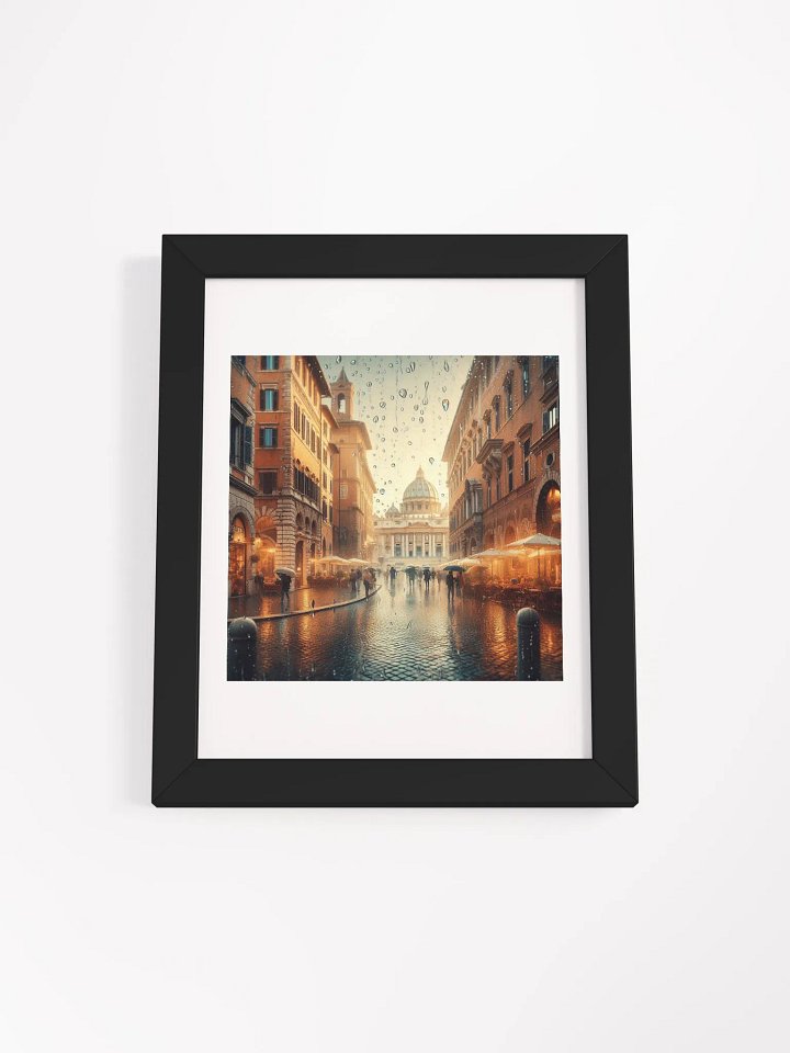 Rainy Day Reflections Framed Poster | Ai Design product image (1)