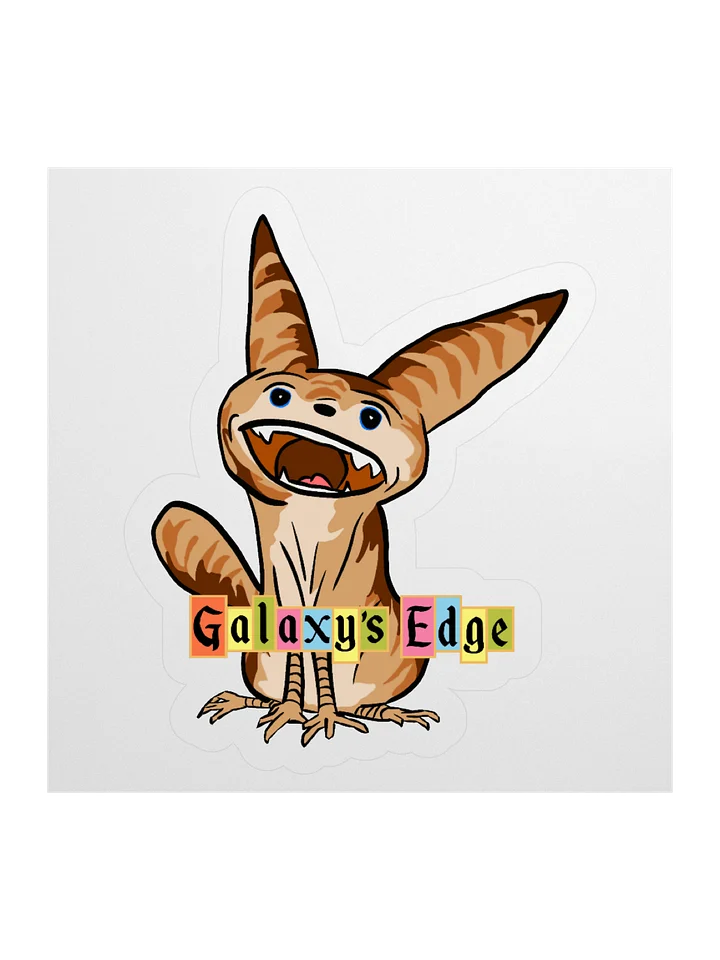 Loth Cat with Galaxy's Edge Retro Sticker product image (1)