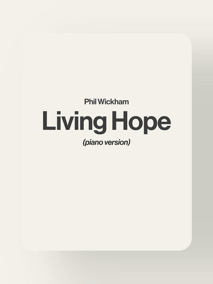 Living Hope - Phil Wickham product image (1)