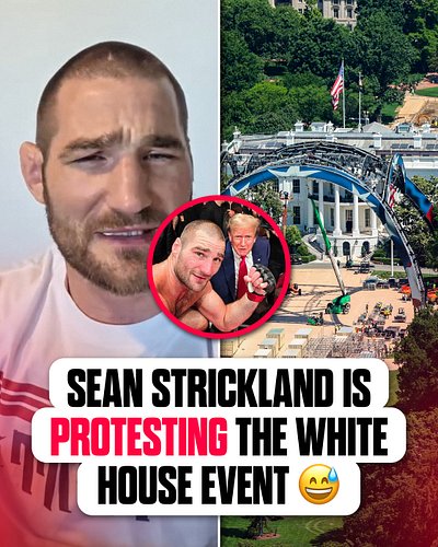 Sean Strickland says he already booked a plane ticket to protest the UFC White House event in DC 😭