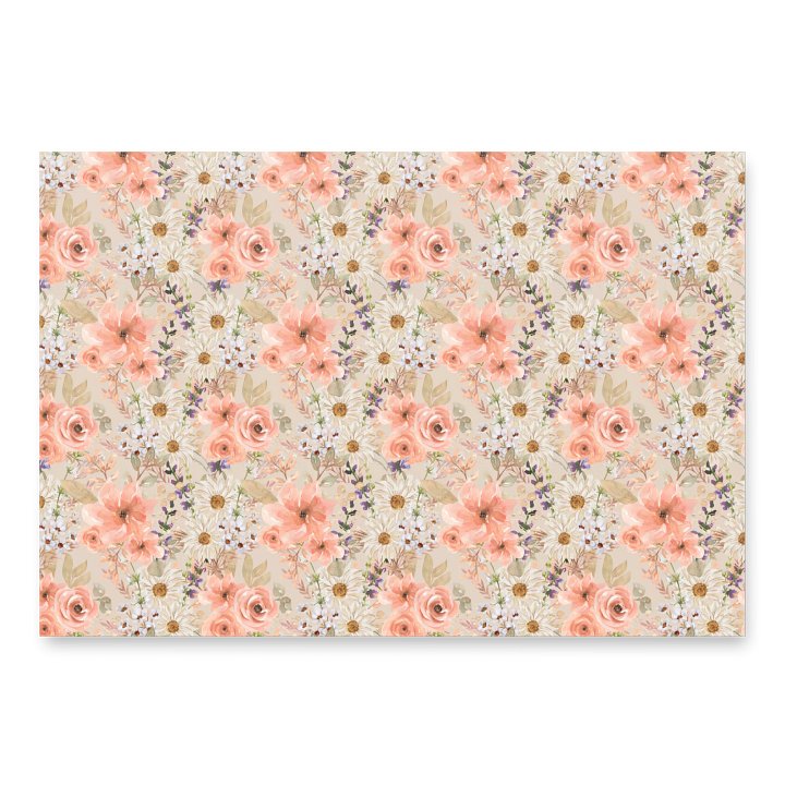 Orange Flowers Paper Sheets product image (1)