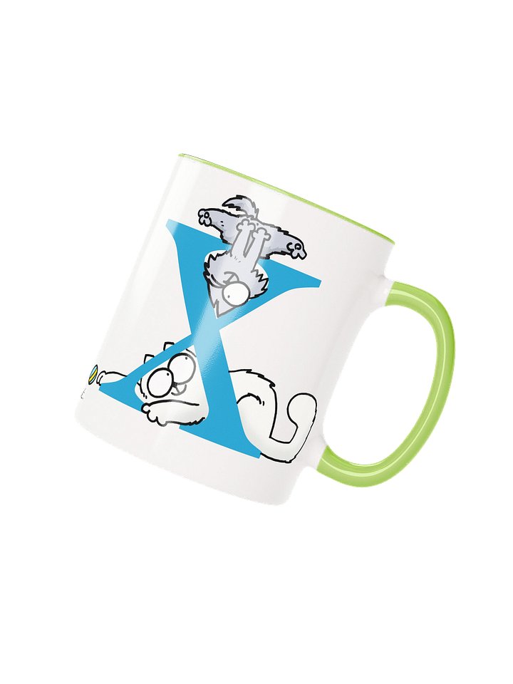 Cat Monogram Mug - X product image (1)