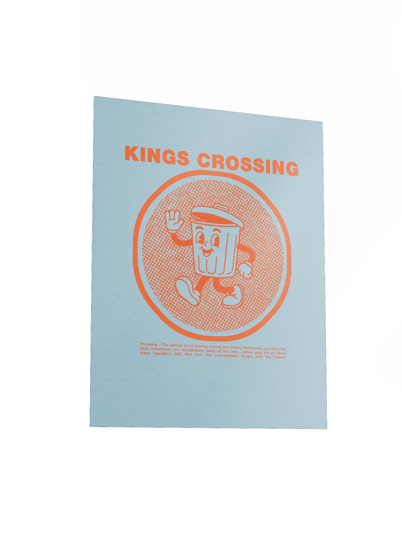 *LIMITED* Retro Trash Poster - Sky Blue product image (3)