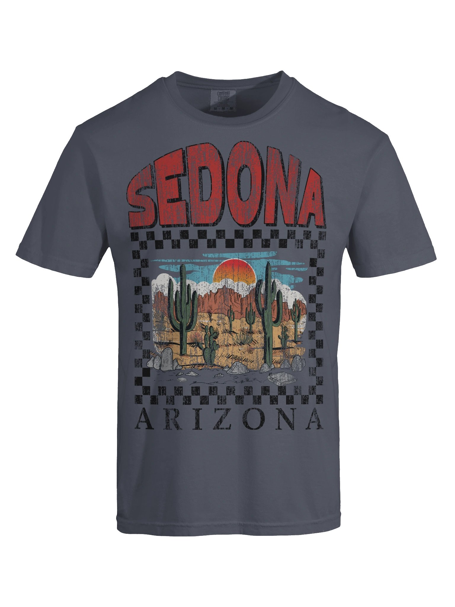 Sedona Arizona Shirt – Vintage Desert Cactus Sunset Graphic Tee product image (8)