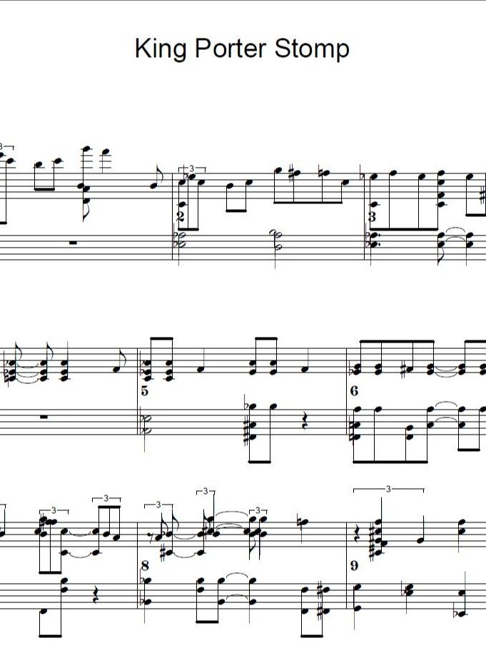 King Porter Stomp - Piano sheet music product image (1)