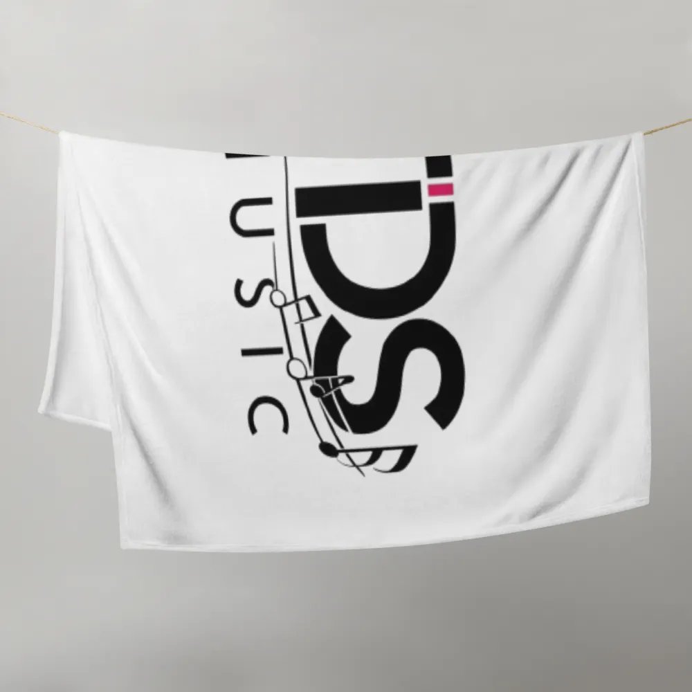 TDS Music Throw Blanket - White with Musical Design | Soft Polyester | Machine-Washable product image (11)