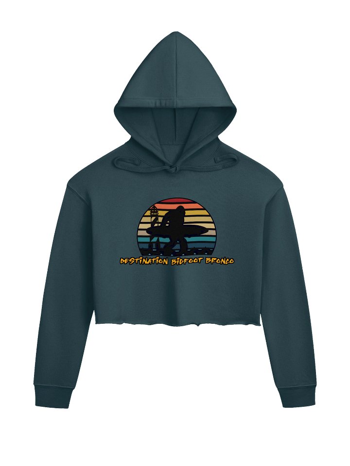 Destination Bigfoot Bronco Classic Logo Bella+Canvas Fleece Women's Crop Hoodie (Multiple Colors Available) product image (9)