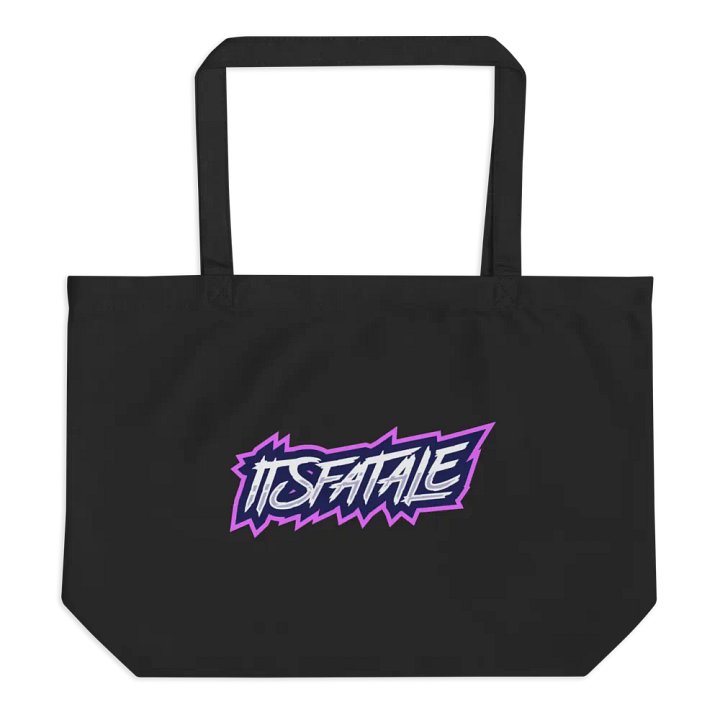itsFatale Purple Outline Cotton Tote product image (1)