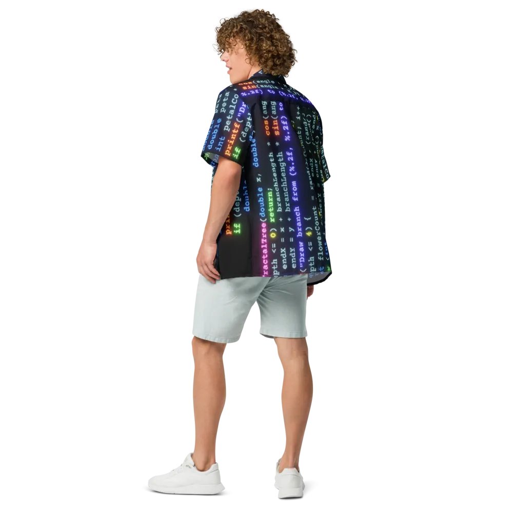 Computer Programming in C (unisex Hawaiian shirt) product image (7)
