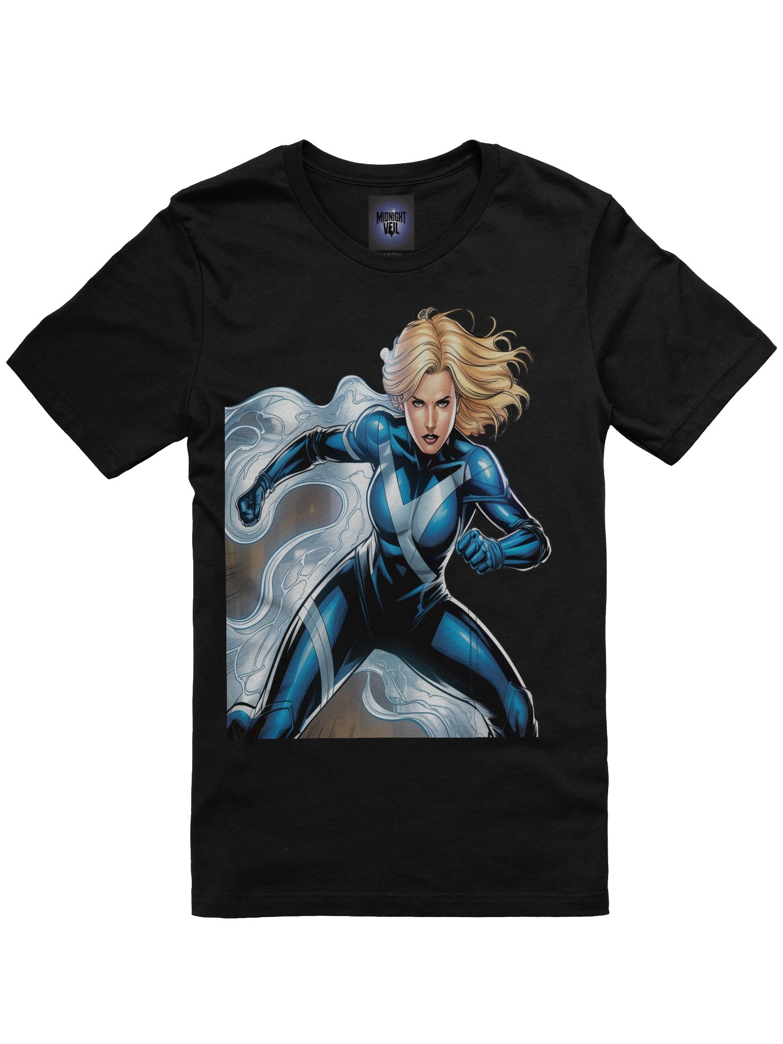 Invisible Woman Energy Surge Supersoft T-Shirt – Phantom Pulse Enigma product image (3)