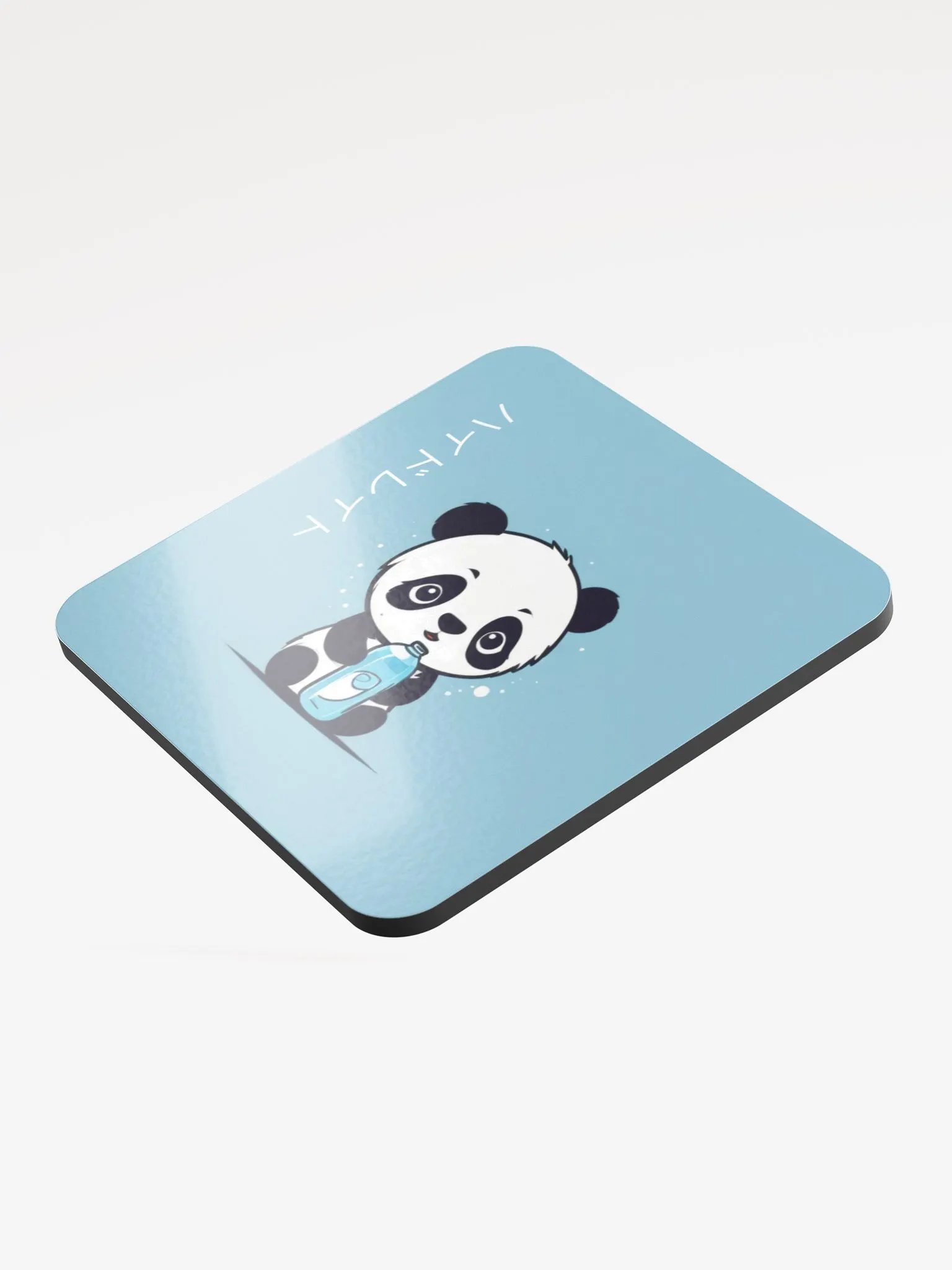 Hydrate Panda Glossed Cork Coaster product image (3)