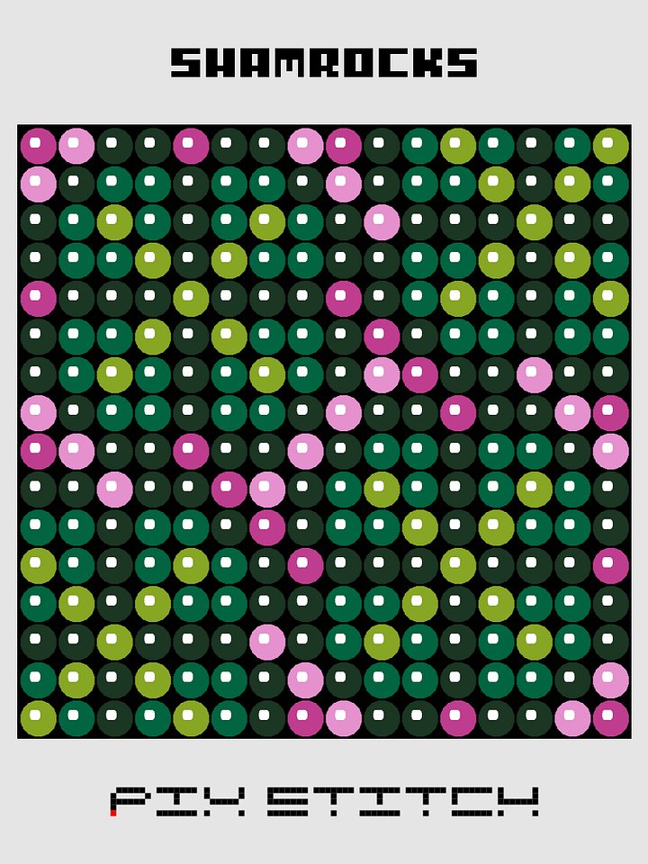 Shamrocks Pixel Art product image (1)