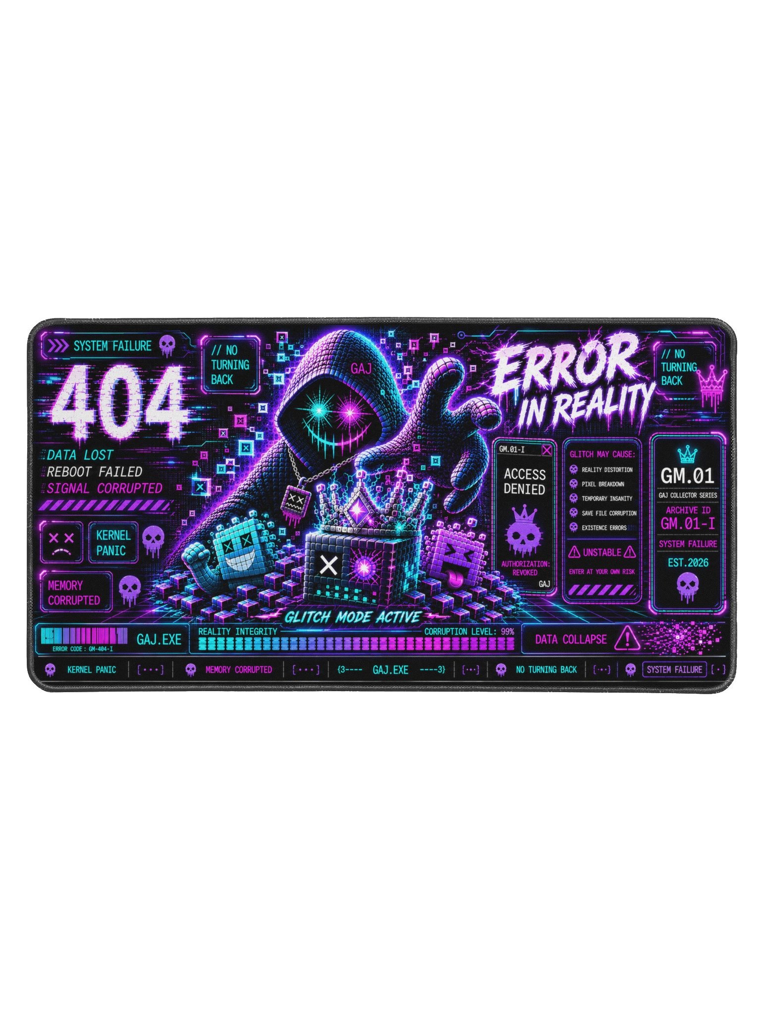 GLITCH MODE - Desk Mat product image (1)