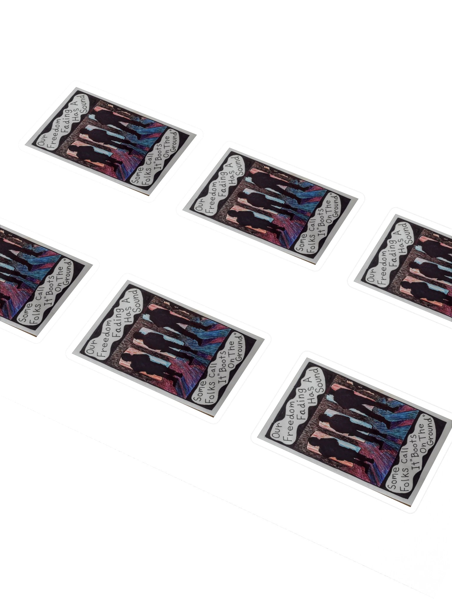 Freedom Fading Sticker Sheet product image (2)