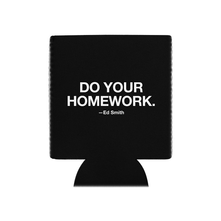Ed Smith ‘Do Your Homework’ Koozie product image (1)