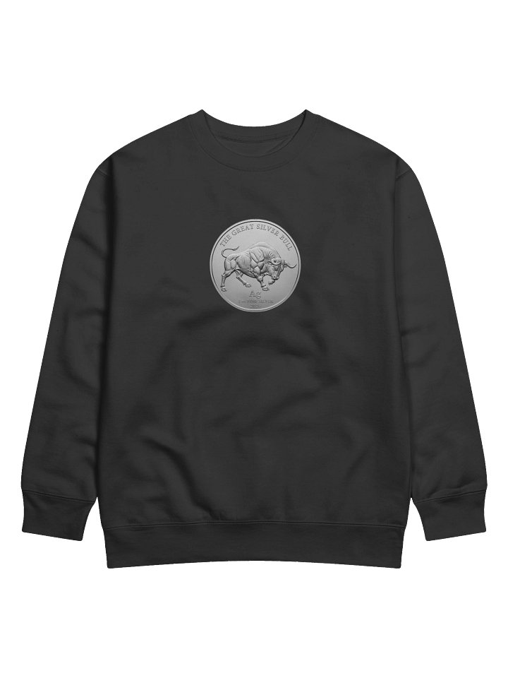The Great Silver Bull Coin Crew-Neck Sweater product image (1)