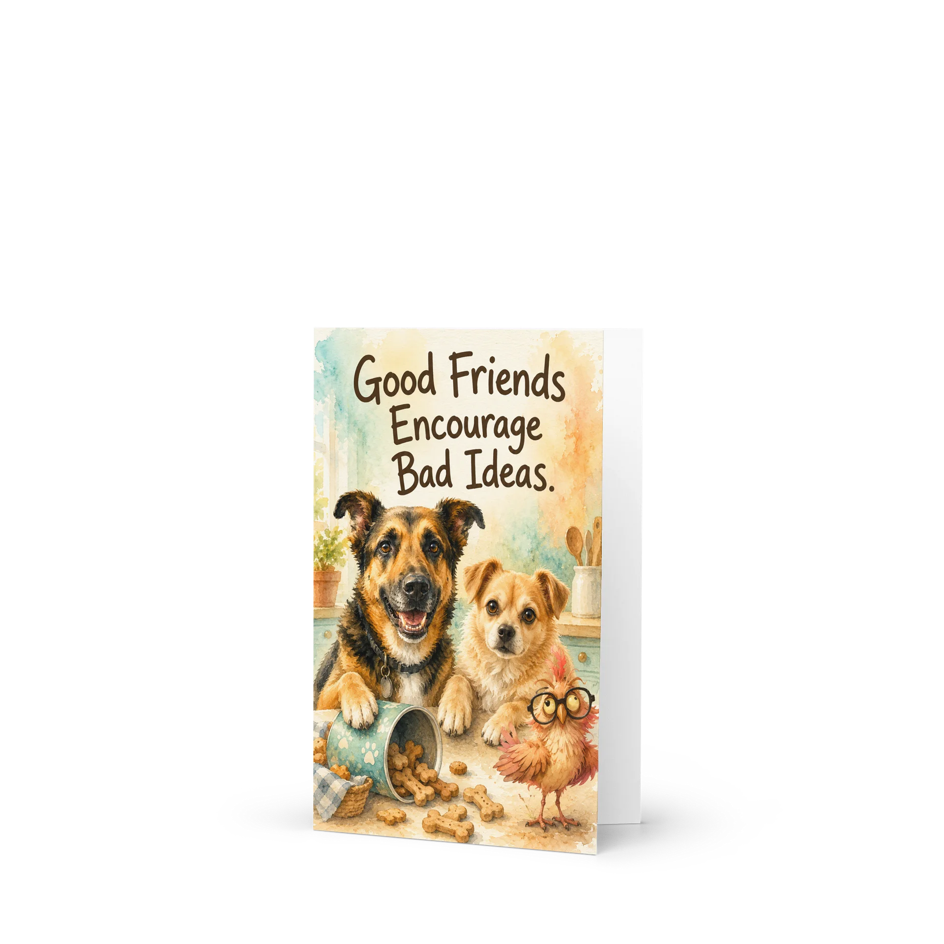 Good Friends Bad Ideas Pet Card product image (1)