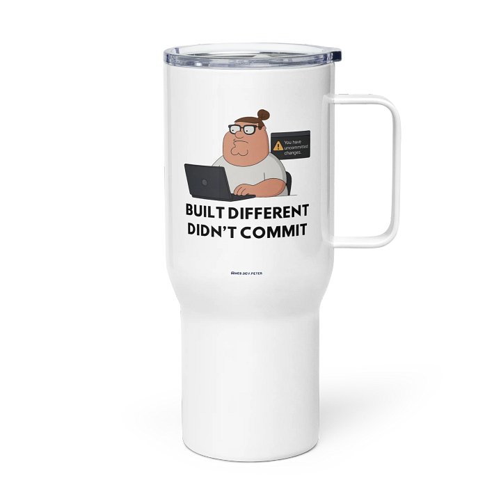 “Didn’t Commit” Travel Mug product image (1)