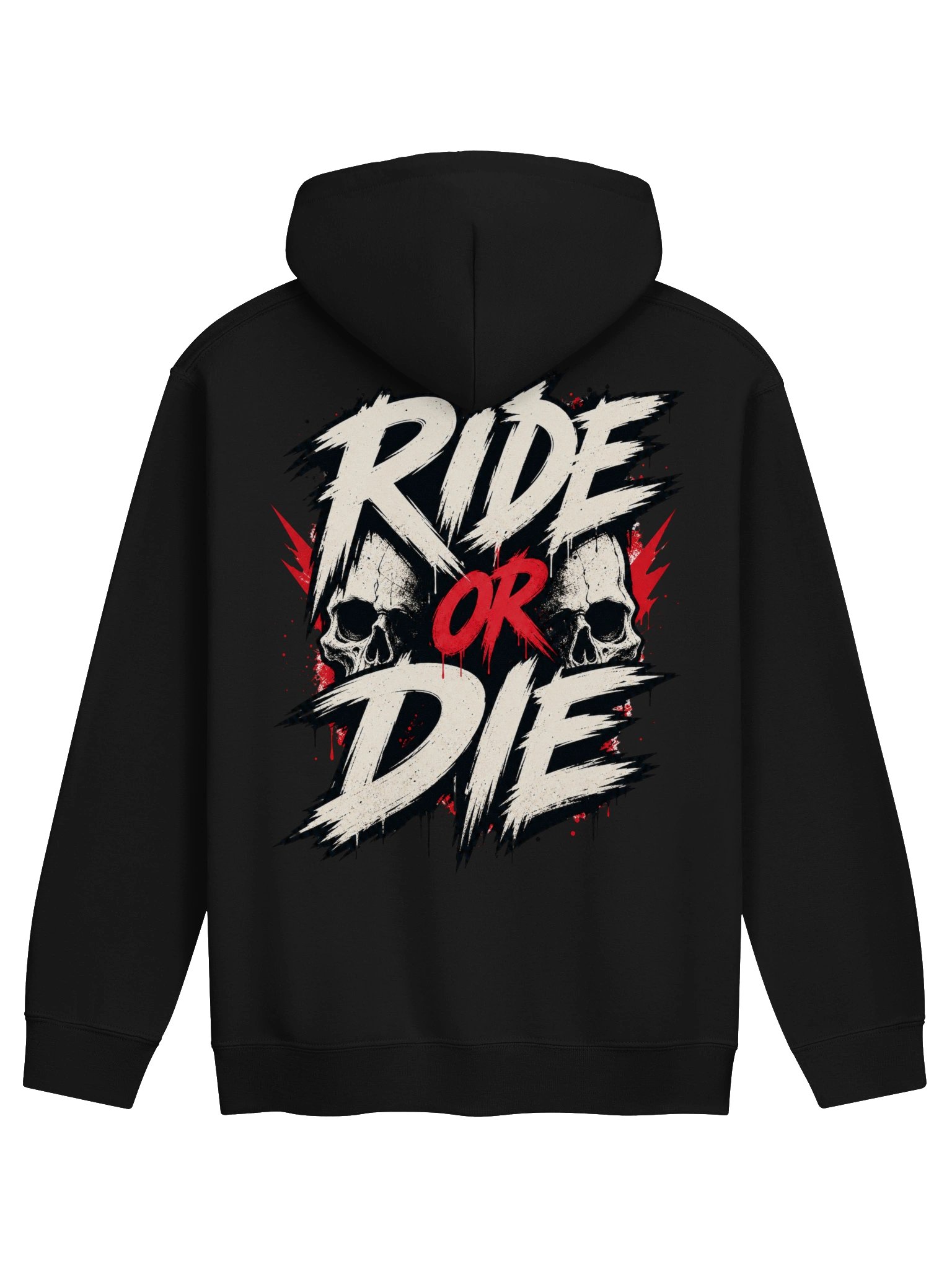 Ride or Die Skull Graphic Hoodie product image (16)