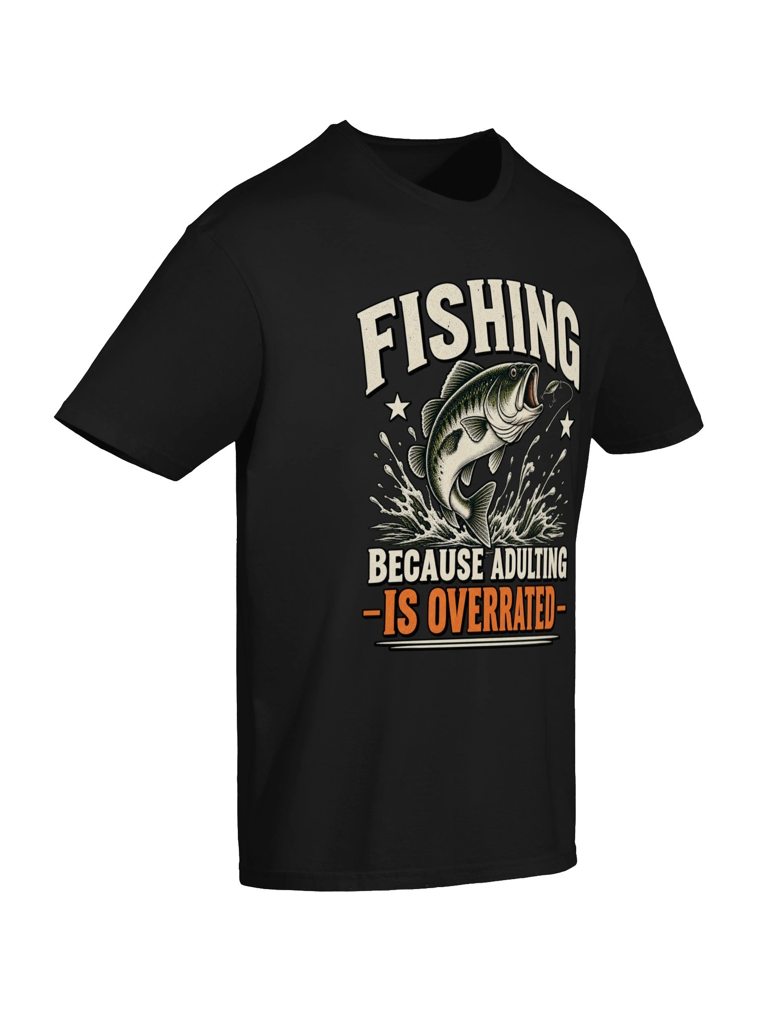 Fishing Because Adulting Is Overrated T-shirt product image (6)