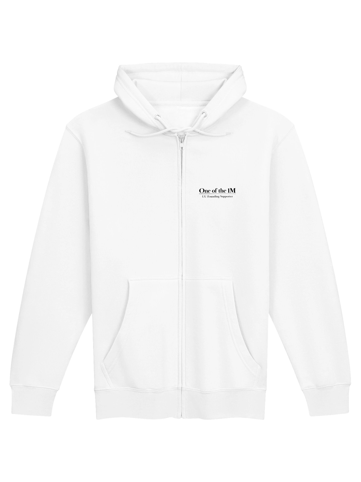 Zip-Up Hoodie White product image (1)