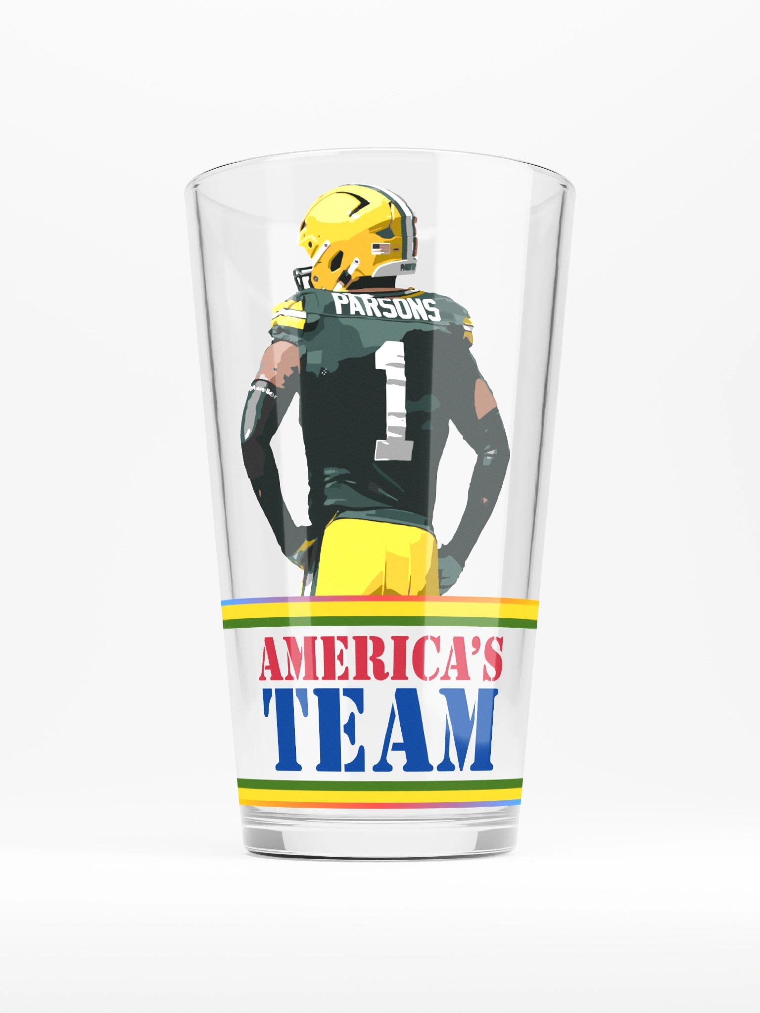 Parsons America's Team Shaker Pint Glass product image (1)