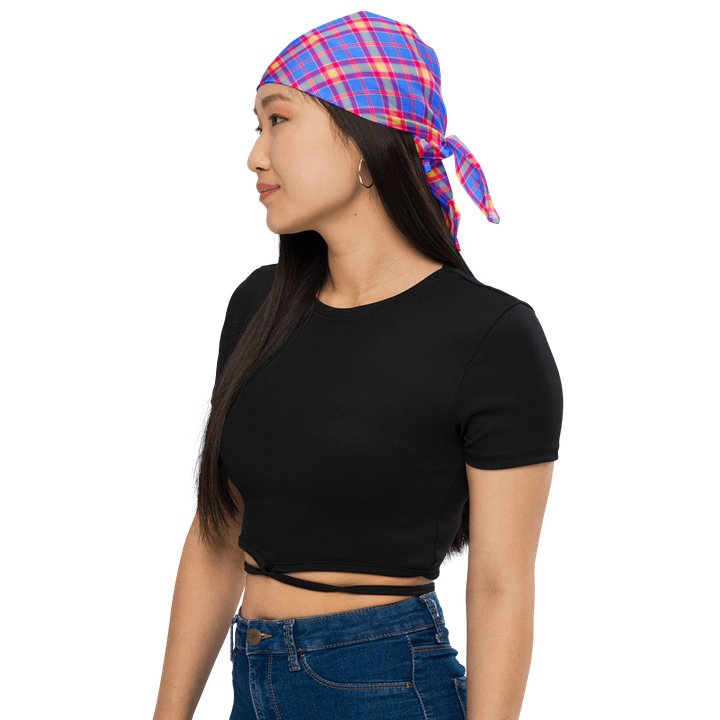 Bright Blue and Hot Pink Bandana product image (1)