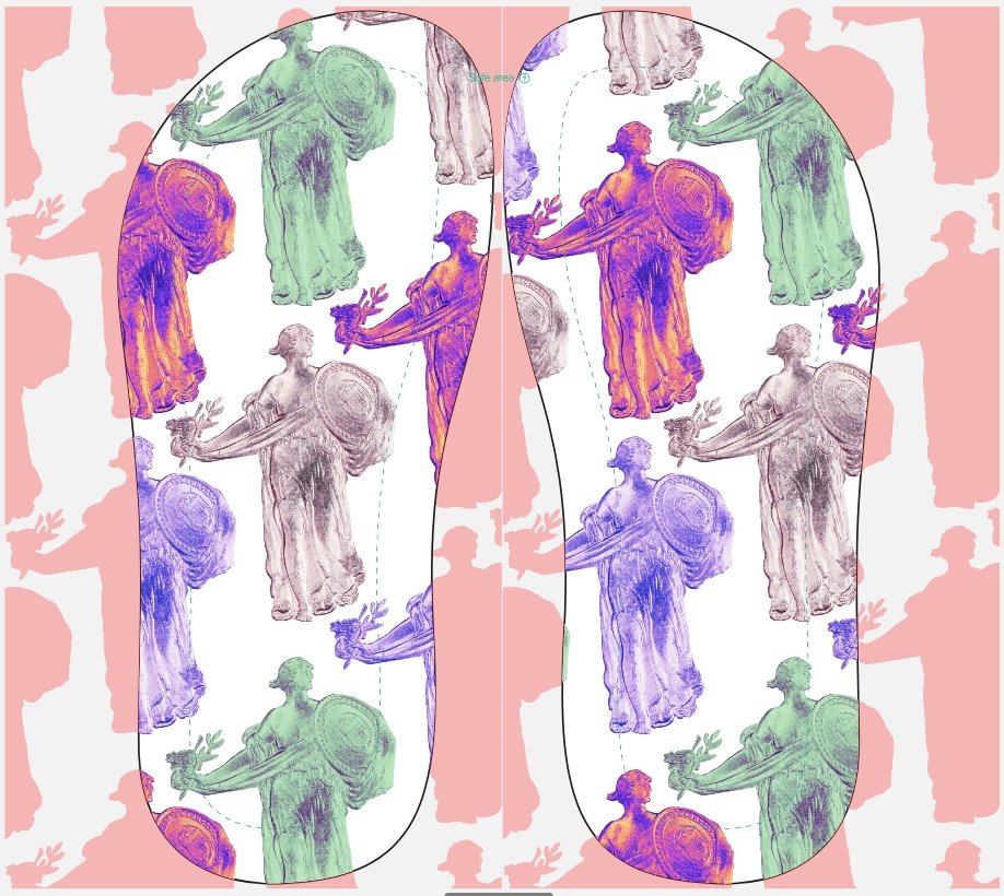 2026 Standing Liberty Contrast Art Flip-flops product image (3)