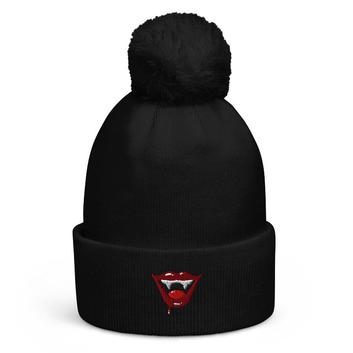 Vampire Dark PomPom Beanie product image (1)