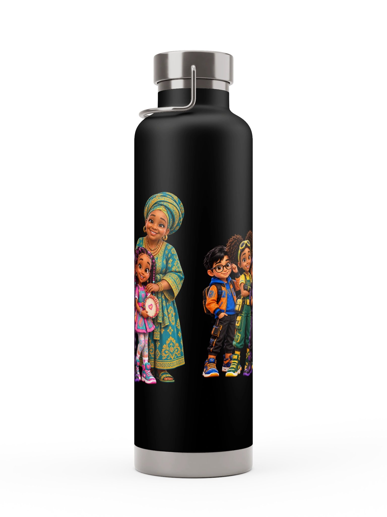 Colorful Cartoon Family Duo Bottle Art product image (17)