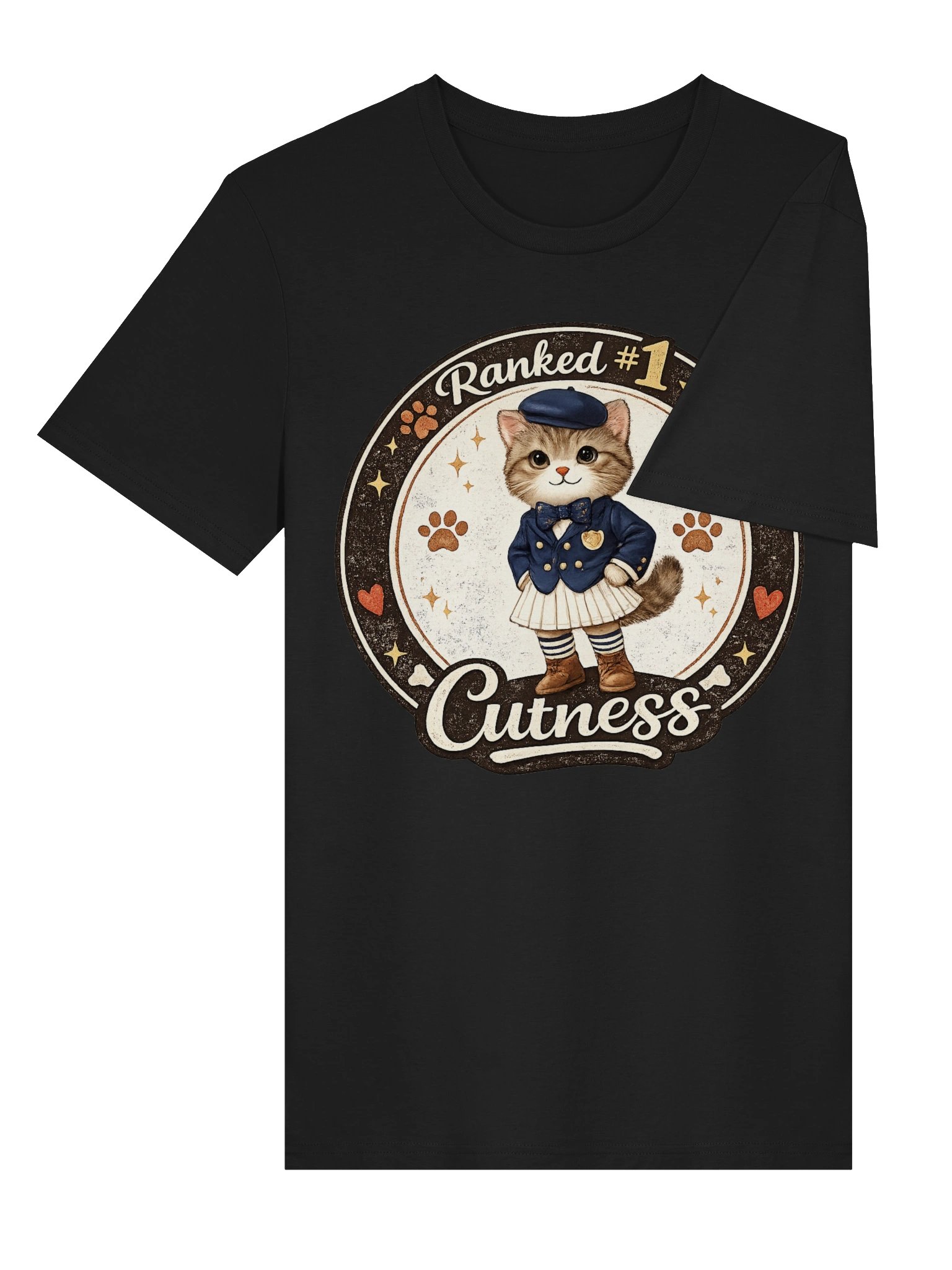 Adorable Kitten Vintage Cat Lover T-Shirt product image (13)