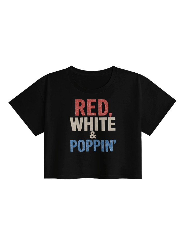 Red, White & Poppin' Crop Top product image (1)