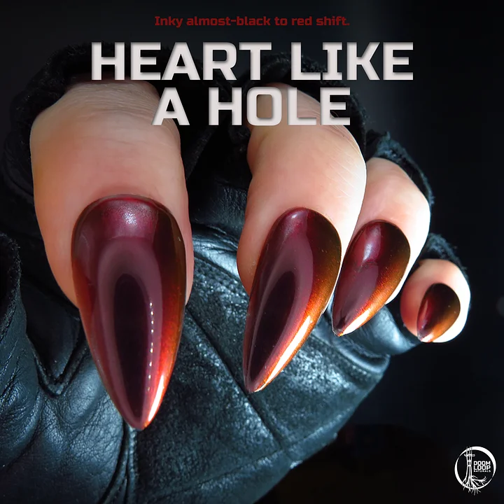 HEART LIKE A HOLE - Luxe Black to Red Shift Nail Polish product image (1)