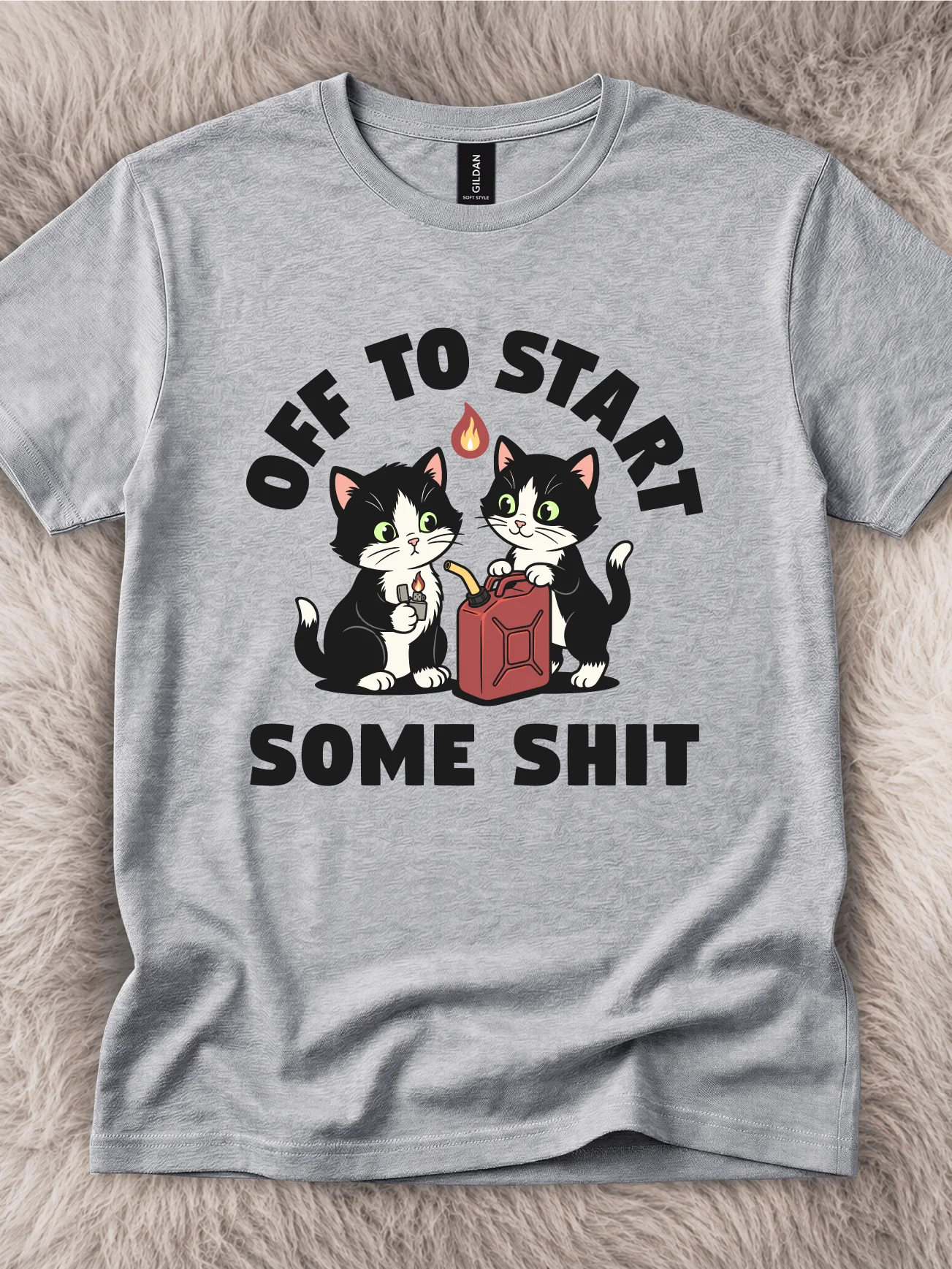 Start Some Sh*t Tuxedo Cat Shirt product image (1)