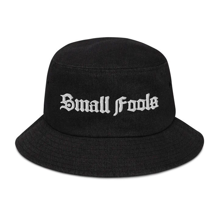 Small Fools Blackletter Embroidered Bucket Hat product image (1)