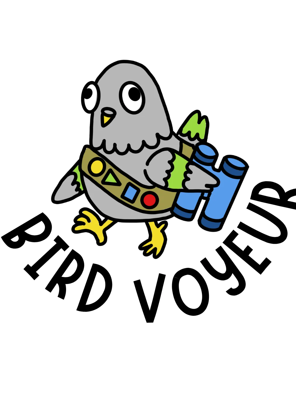 Trash Scouts GARBADGE: Bird Voyeur - Embroidered Badge product image (3)