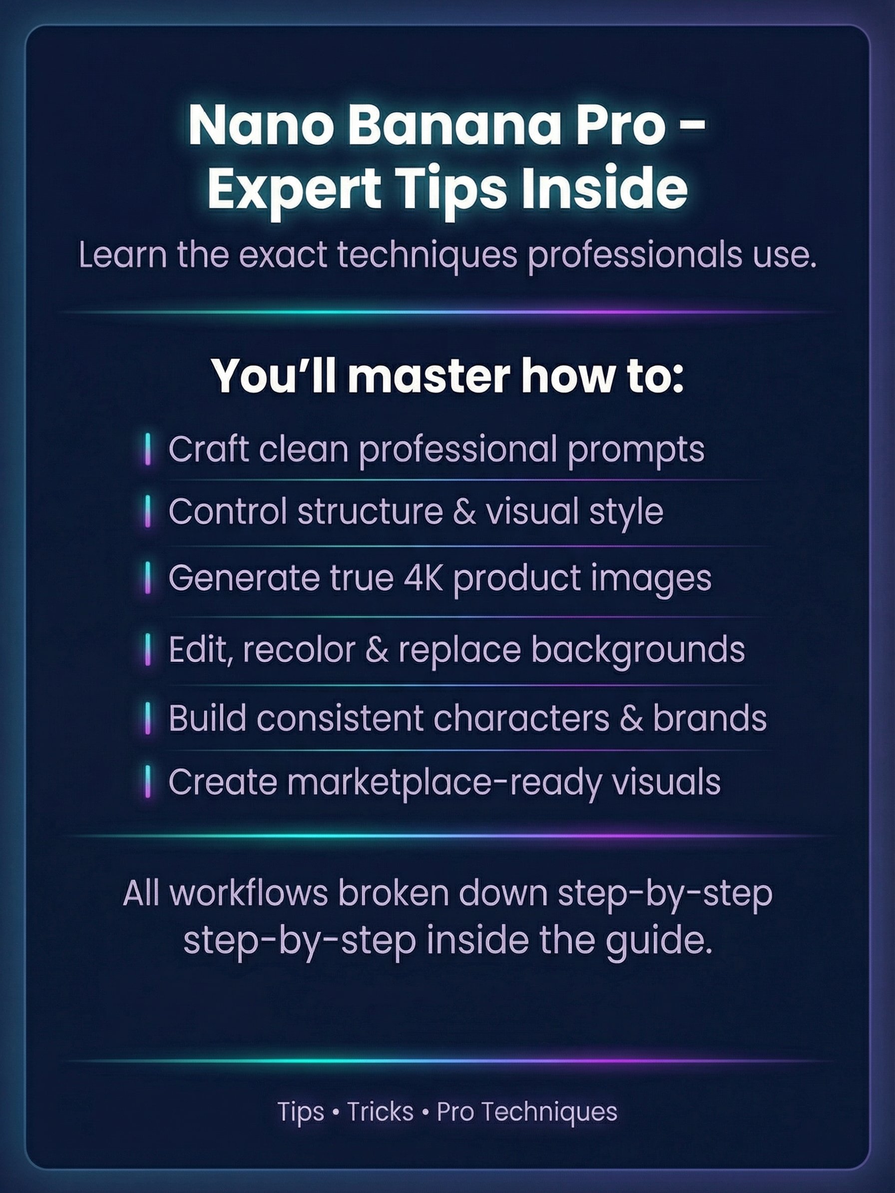 Ultimate Nano Banana Pro Guide | Expert Workflows, Templates & Nano Banana Prompts Pack product image (5)